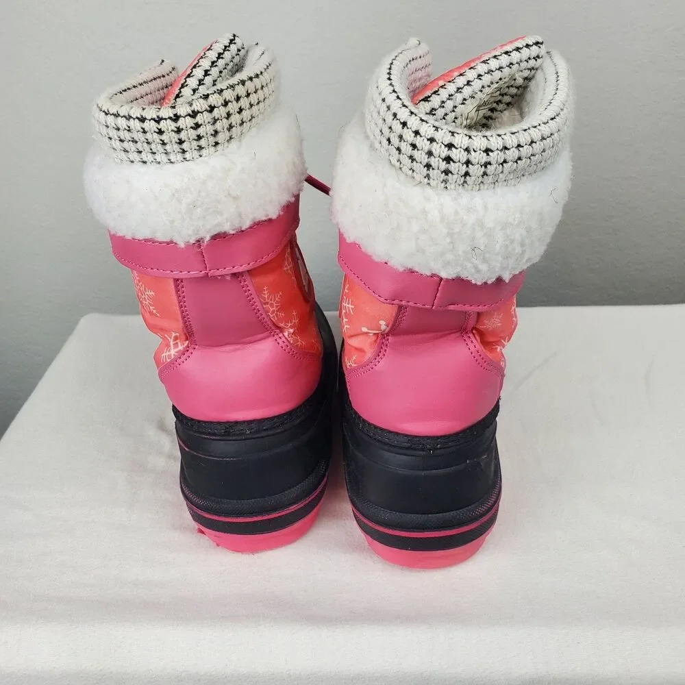 Michansha Girl's Size 3 Snow Boots Faux Fur